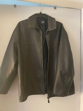 BDG Dark Brown Faux Leather Jacket